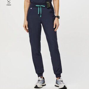 Figs FREEx Lined Zamor High Waisted - Jogger Scrub Pants - M / Navy
